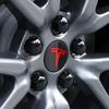 4 szt. 56 mm Nakładki na środek piasty koła samochodowego Naklejki Emblemat Pokrywa Do Tesla Model S Cybertruck Model 3 Model Y Model X Akcesoria Samochodowe