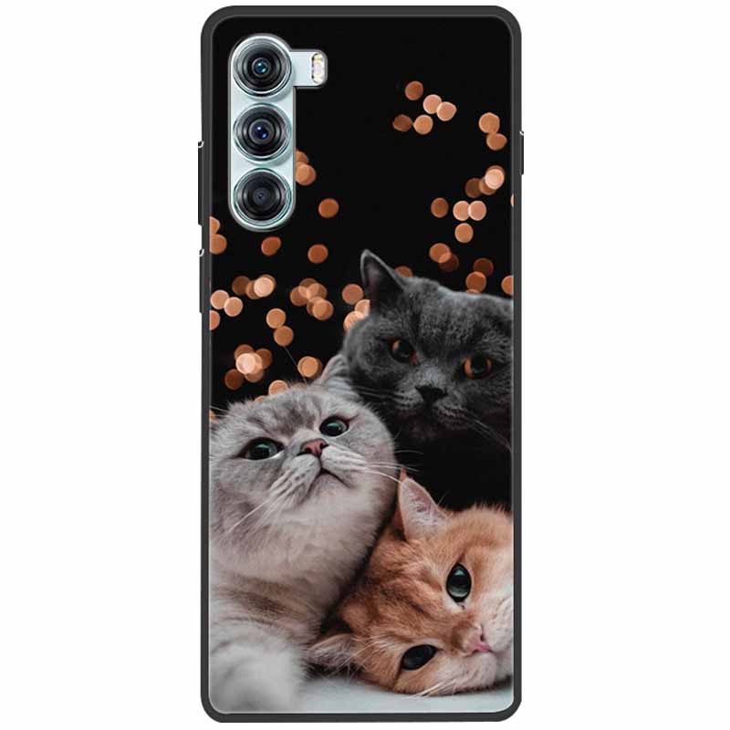 Cool Soft Cover For Moto G200 5G Case G 200 Silicone Black Protective Cases For Motorola Moto G200 5G Cover for MotoG200 Cute