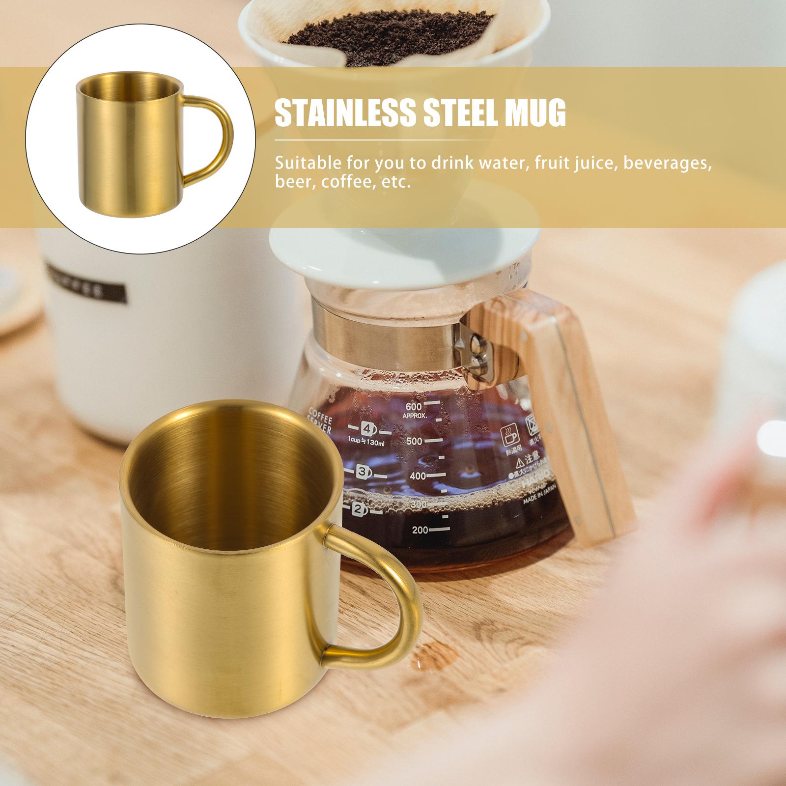 

Stainless Steel Mug Smooth Edge Design For Outdoor Camping Coffee Tea Beer Portable Insulated Water Cup Multi-Function other