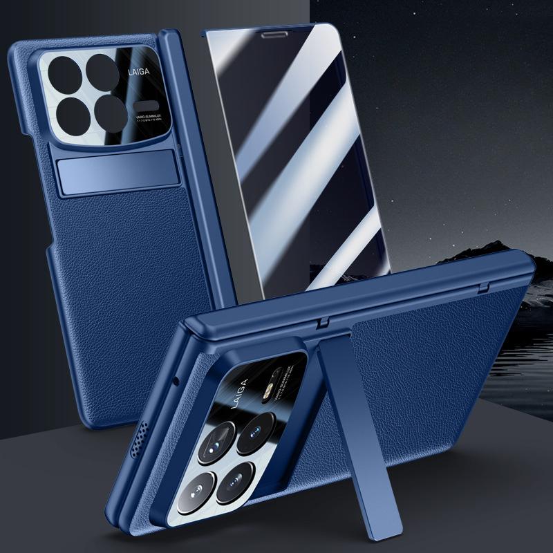 Vhodné pro pouzdro na mobilní telefon Xiaomi MIX Fold4 Membrána Integrovaný držák Skládací 4 generace Pružinový pant Plně kryté Obchodní Matné