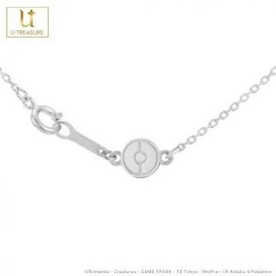 Pokemon Pikachu Monster Ball Necklace Silver U-TREASURE Pendant