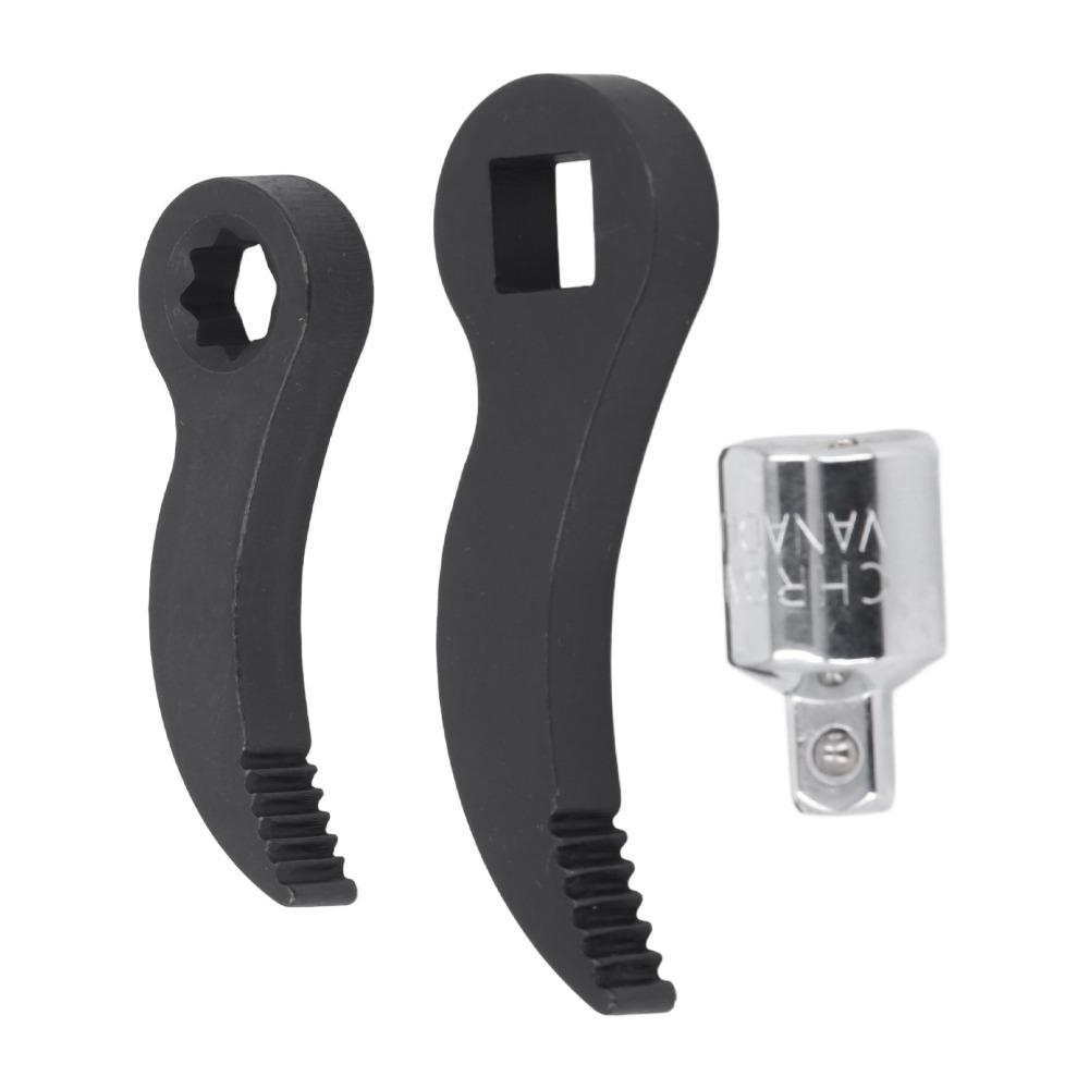 1/2in Square Serrated Adapter Pry Bar CR  Steel Crown Adapter Head Tool  Tight Spaces