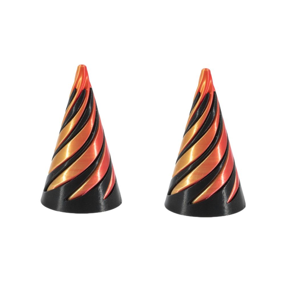 2Pcs Vortex Thread Impossible Pyramid Decorative Helix Screw Toy  Home Office