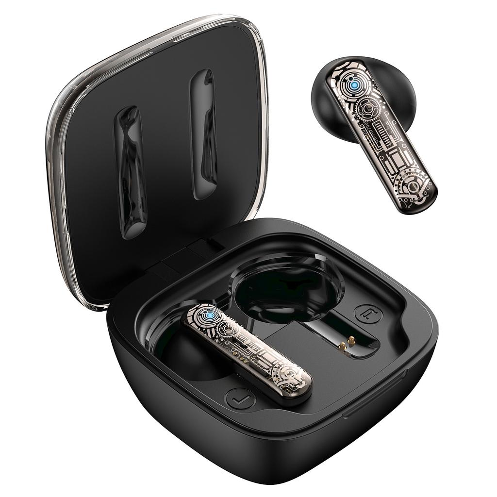 ONIKUMA T1 TWS Wireless Gaming Headphones, Headphones with RGB Touch Control, Four Light Modes, Dual Microphone, ENC Call Noise Cancellation