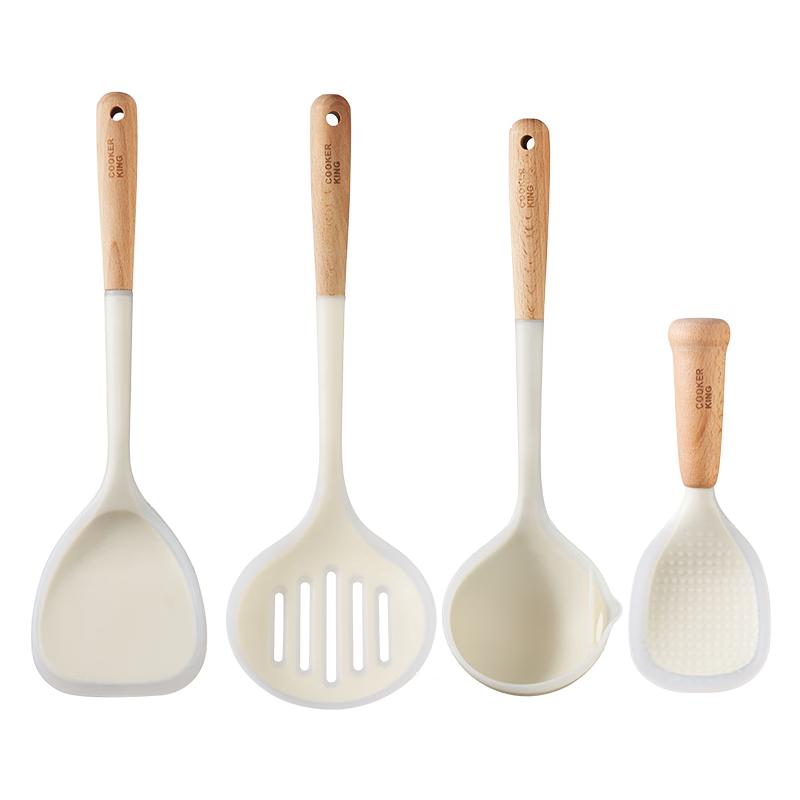 

COOKER KING Silicone Spatula & Spoon Set