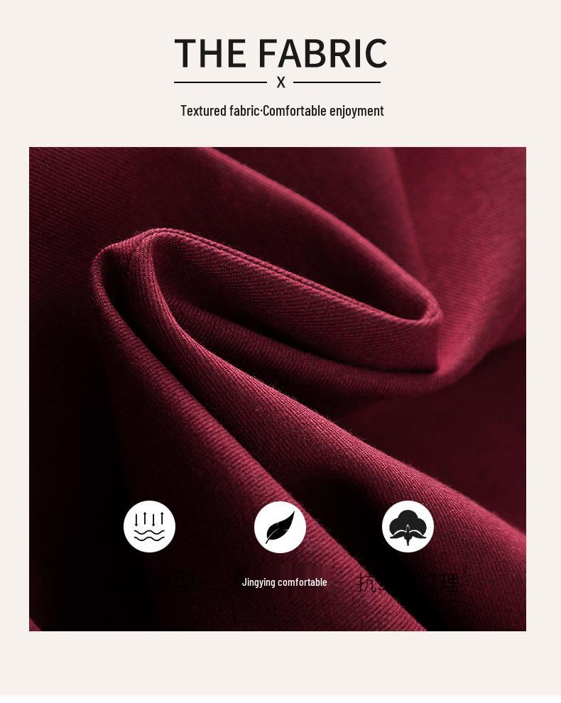 Women's Red Suit Jacket – Spring/Autumn Professional Formal Wear – Elegant Host Annual Meeting Attire – High-End Workwear Set