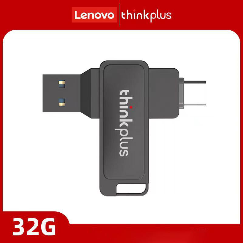 

Lenovo thinkplus MU233 256 ГБ 128 ГБ 64 ГБ 32 ГБ USB3.2+Type-C двухпортовый U-диск вращающийся металлический USB-флеш-накопитель высокоскоростная передача U-диск MU233-32GB