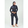 Einfarbiger Hijab-Badeanzug für Damen, Hose, Mütze, Schal, Tunika, komplettes Set, 4-teilig, wasserabweisender Hijab-Badeanzug