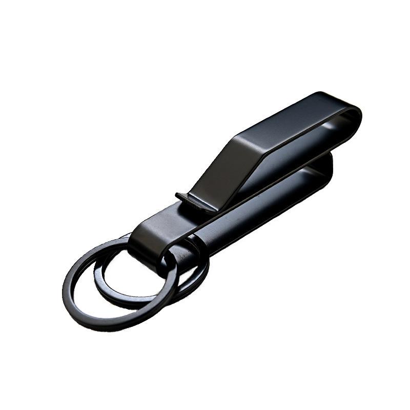 Clip pour clés large en acier inoxydable pour boucle de ceinture