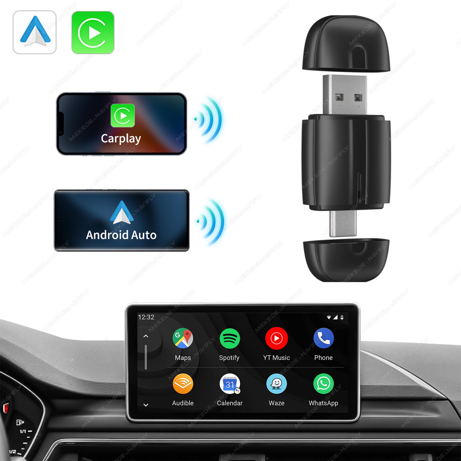 

Проводной к беспроводному адаптер CarPlay Smart USB AI Box с двумя разъемами