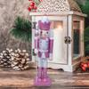 Christmas Theme Figurine Wood Decorations Statue for Office Unique Desktops Ornament Tabletop Decorative Sculpture