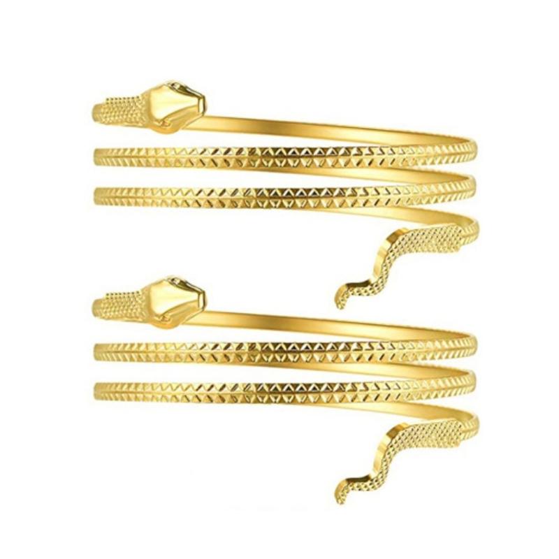 Mankiet na ramię dla kobiet nastolatek bransoletka na ramię dla dziewcząt kobiet elastyczna biżuteria plażowa błyszczący wąż