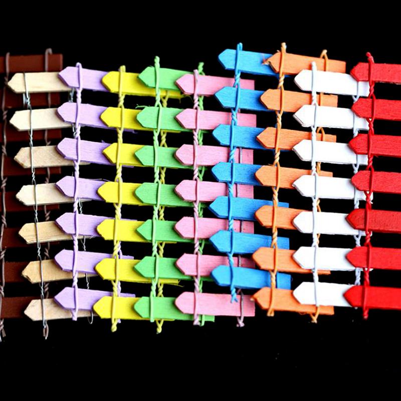 

5 шт. Миниатюрный маленький деревянный забор Сделай сам Фея сад Микро Кукольный домик Ворота Декор