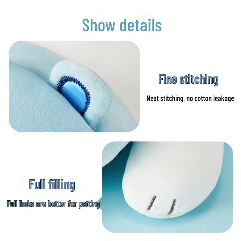 MINISO Lying White Bear Plush Pillow