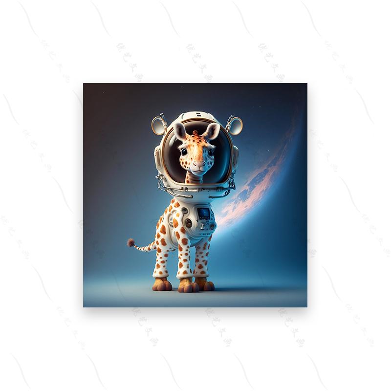 Baby Animal Astronauts Set 10 Cute Cute Pixar Dog Art Poster Print Cartoon Hd Modern Canvas Painting Nursery Kid Room Home Decor