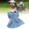 Pet Dress Cute Stylish Comfortable Side Zipper Dog Dress Costume for Spring Summer Light Blue XL