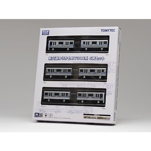 Tomytec New Transportation System Collection Yurikamome 7300 Series 6-Car Set, Diorama Supplies 332299