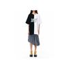 WE11DONE Color Block Logo Print Short Sleeve T-Shirt Unisex Tops WD-TT1-22-558-U-BW