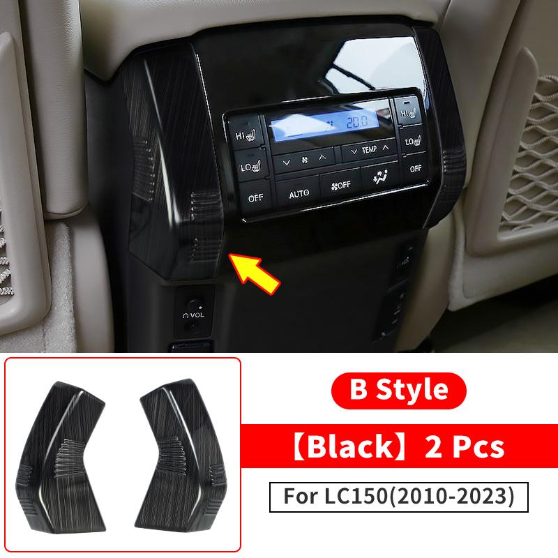 Armrest Box Air Vent Corner Protector Patch For 2010- Toyota Land Cruiser Prado 150 LC150 Interior Decoration  Accessories