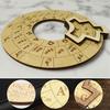 Wooden Chord Wheel Circular Melody Tool Fifths Wheel Music Learning