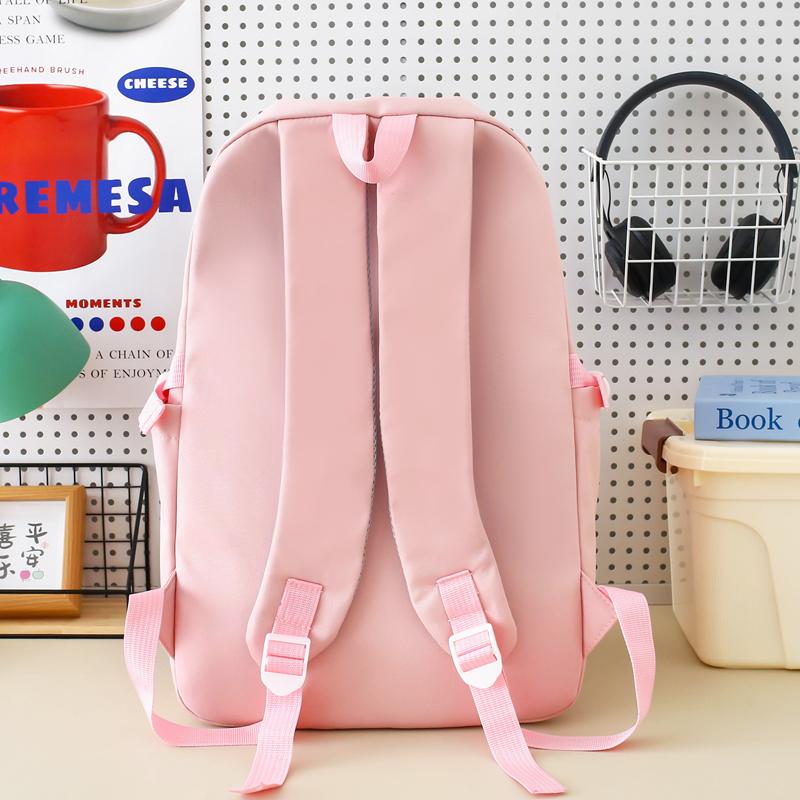 Vierteiliges Rucksack-Set Kinder-Schüler-Cartoon-Schultasche Damen Multifunktionaler Rucksack