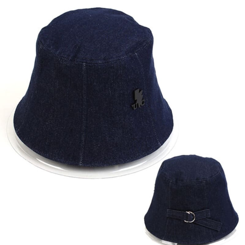 

Универсальная химия Панама из темно-синего денима с поясом FREE