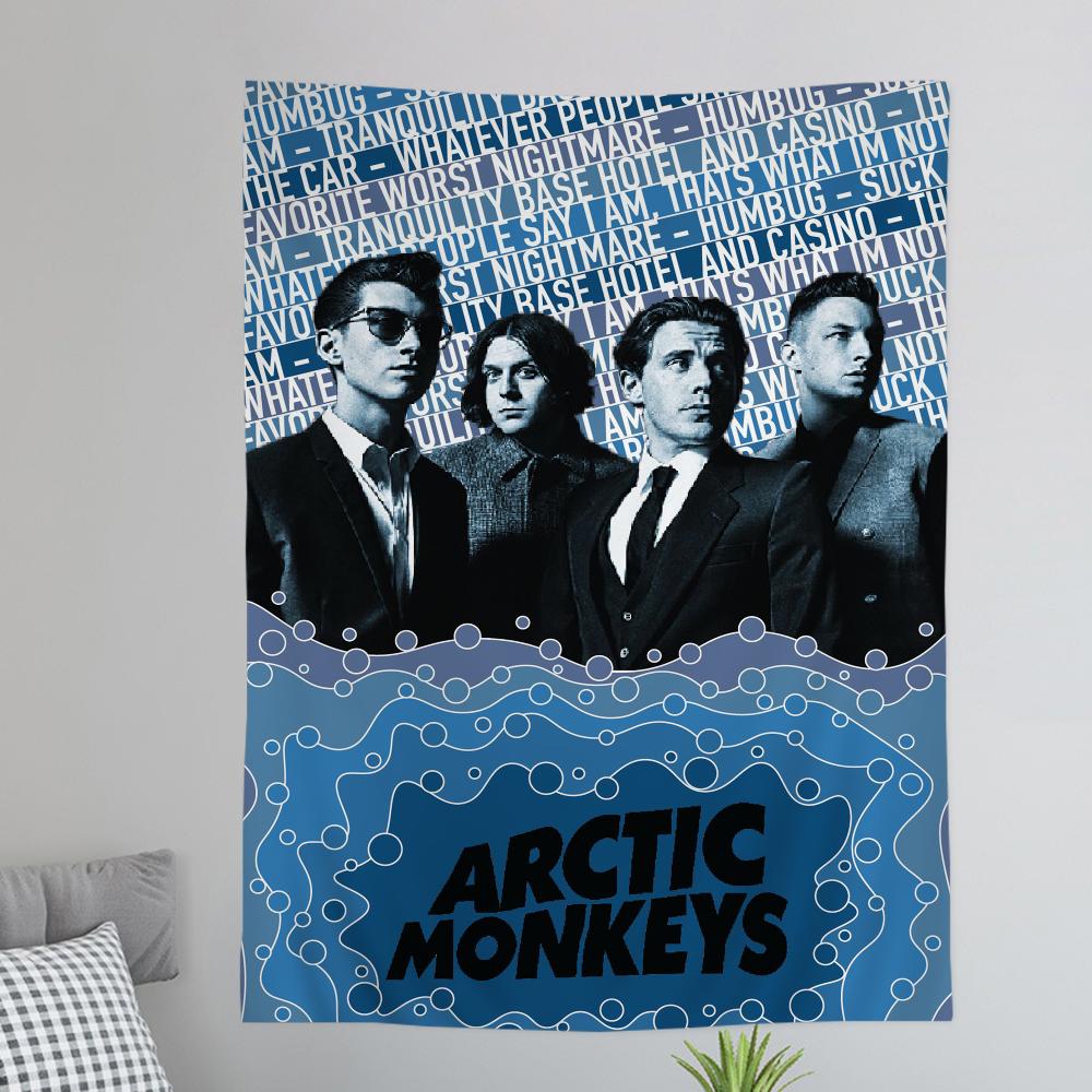 AArctic MMonkeys Rock Band Music Colorful Tapestry Wall Hanging Bohemian Wall Tapestries Mandala Wall Hanging Sheets