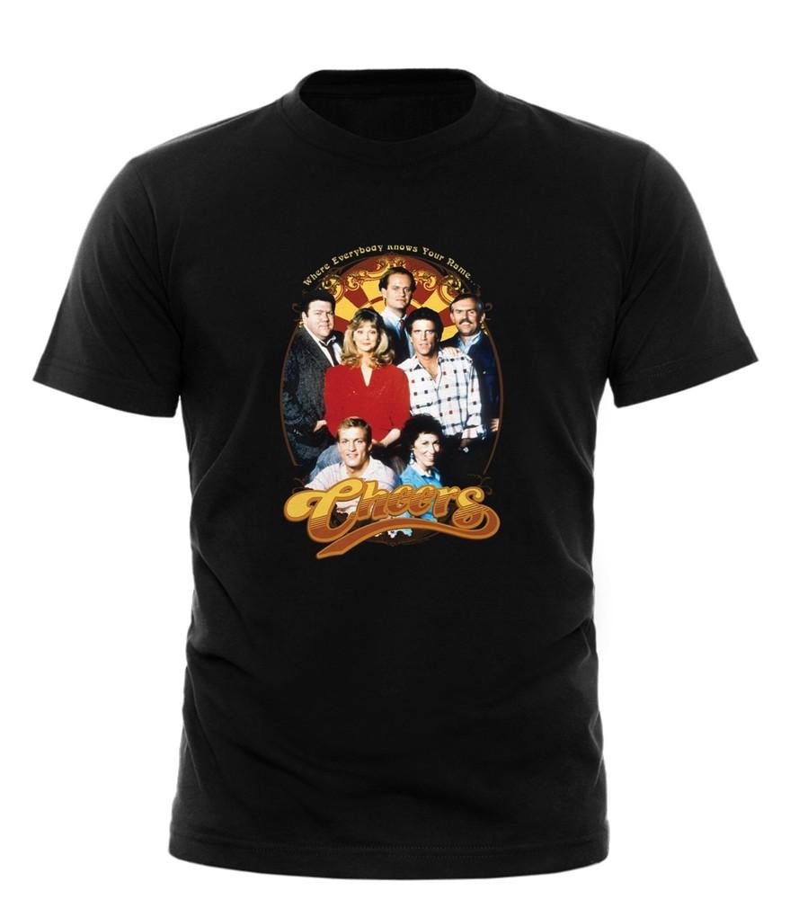 

Cheers TV Show TShirt Vintage Retro Bar Sam Malone Sitcom Men#039;s Women#039;s Tee Top Unisex T-Shirt S