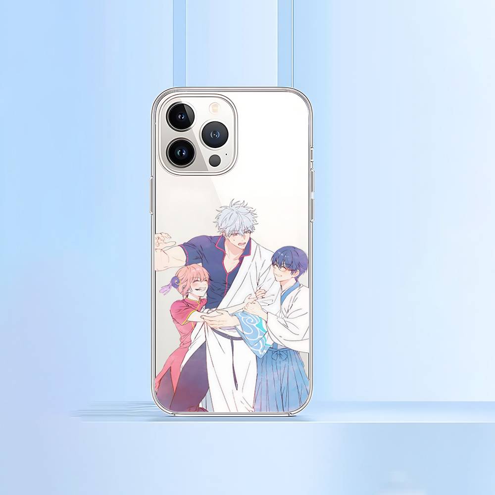 Anime G-Gintama Phone Case For IPhone 17 16 15 12 11 Pro Max 14 Plus 13 Mini Clear Cover Soft Funda