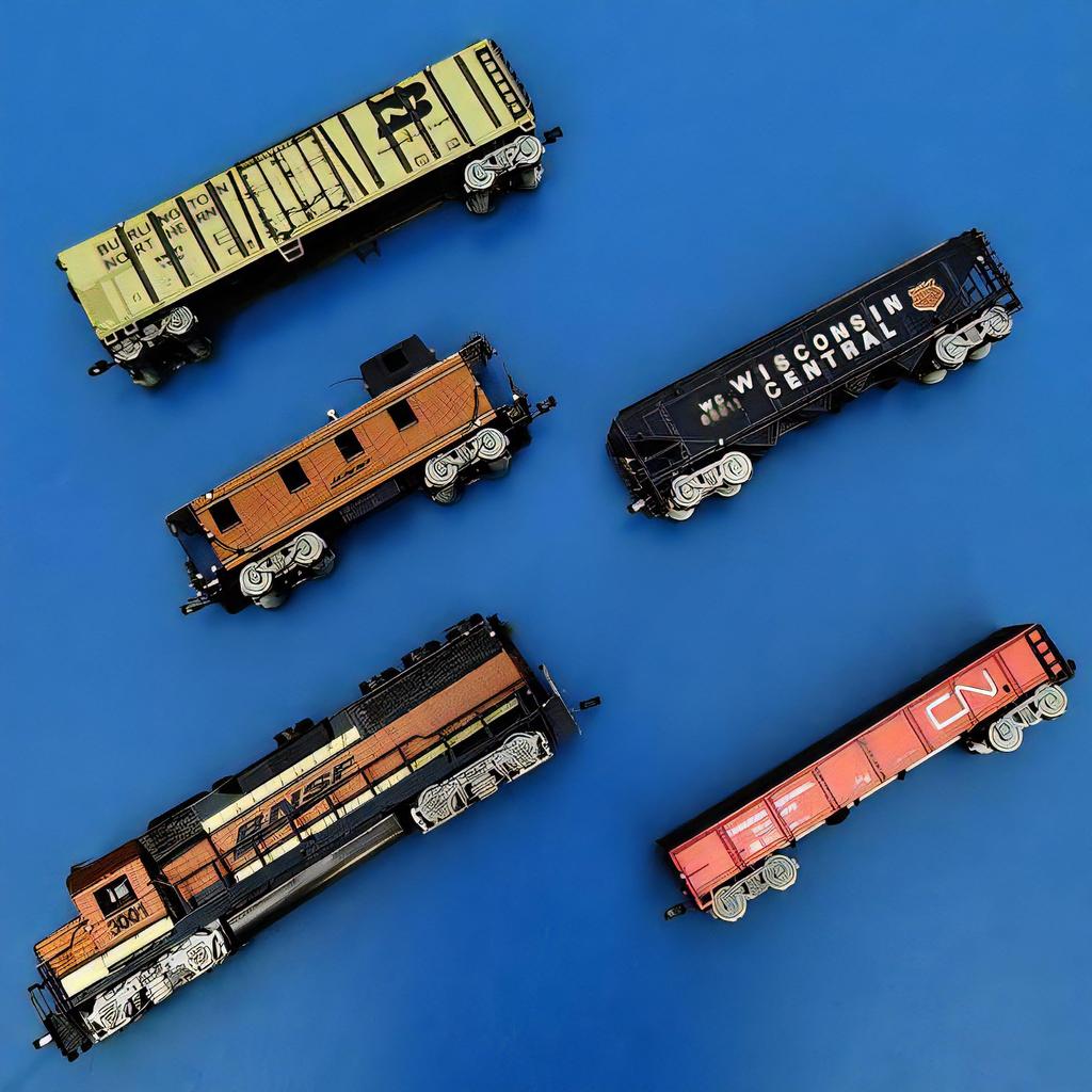 TOKIX 3D Assembly Kit, 3D Craft Kit, 5-Car Train (Tools Included)