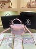 Song Brokat Rosa Kasten Tasche: 2026 Damen-Modehandtasche inspiriert vom chinesischen Kulturerbe