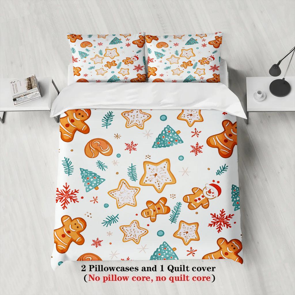 2026 Christmas Bedding Set Christmas Duvet Cover Set Single Twin Queen King Size No Filling Birthday Christmas Gift For Kids