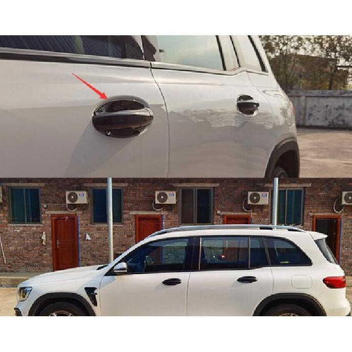 For Mercedes-Benz GLC - Black ABS Exterior Outside Door Bowl Cover Trim