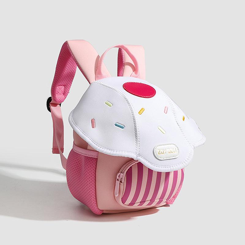 

Kids Backpack Cute Mushroom Kindergarten Cartoon Pink Mini Travel Bag Schoolbag Preschool Gift For Toddler Girl Boy рожевий