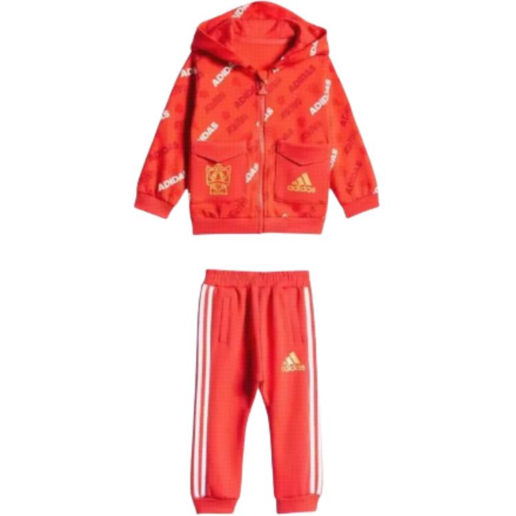 Adidas Casual Sportswear Red Infant And Toddler FU3574 104