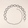 Waist Chain Women'S High Sense Women'S Retro Silver With Skirt Metal Chain Belt Waist Chain