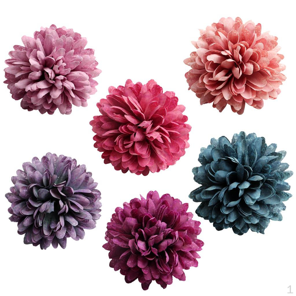 10 Pack Artificial Silk Flower Heads Decoration Party
