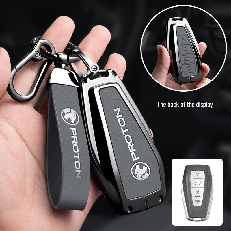 Proton X70 Key Cover: Customizable Car Key Case with Proton Logo.
