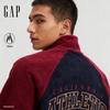 Gap Unisex 2025 Fall Colorblock Logo Fleece Stand-Collar Jacket