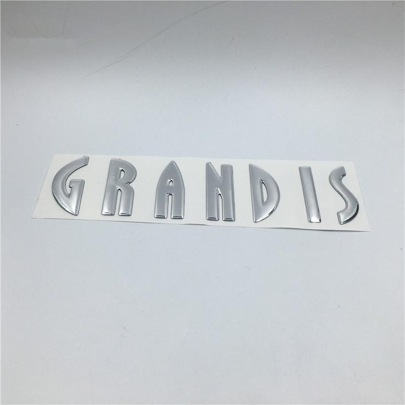 

Автомобильная наклейка, эмблема, задний значок, табличка с именем на хвосте для Grandis серебряный