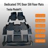 Eco-Friendly TPE Floor Mats with Door Sill Protection for Tesla Model YL - Odorless