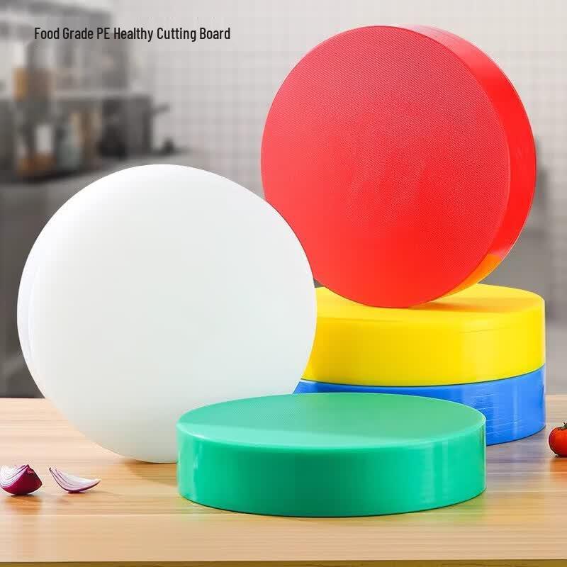 COKRSUPE Round Food-Grade PE Cutting Board