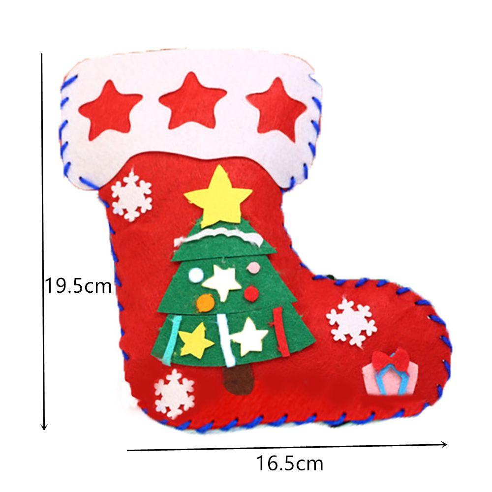 Geschenke für Kinder zum Basteln Weihnachtsgeschenke Weihnachtsdekoration Handwerk DIY EVA Weihnachtssocken Handgefertigt