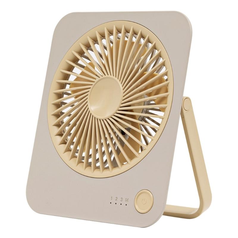 Desktop Fan Lightweight Cooling Fan Table Fan Convenient USB Fan Electric Fan Powerful Desk Fan for Dormitory Office хаки