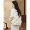 Women's New Chinese Embroidered 90% White Duck Down Short Jacket