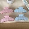 Elegant Summer Striped Hair Claw Clip for Women - Large, Lazy Style Hair Accessory