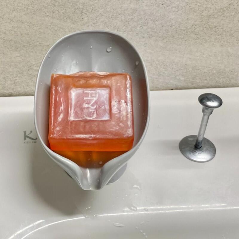 Gray Draining Soap Dish