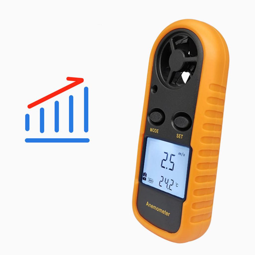 Digital Anemometer Handheld High Precision Meter Temperature Tester