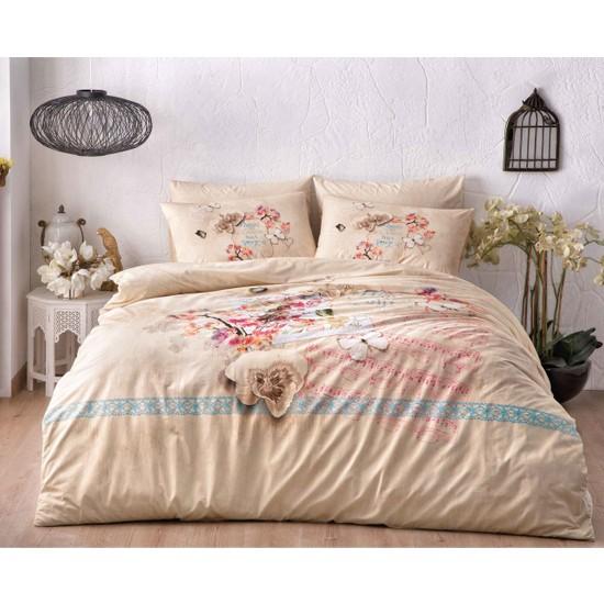 

Tac Ranforce Duvet Cover Set Double Lenora Brown