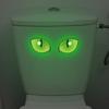 Glowing Cheetah Eyes Bathroom Stickers Waterproof Wall Decals Creative Toilet Decor Home Toilet Wall Decoration Stickers